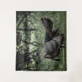 In de Bossen - Sage Green B&W Poster Wandkleed (Voorkant)