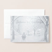 In de Bossen Seizoen Groeten Kaart (Voorkant met envelop)