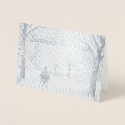 In de Bossen Seizoen Groeten Kaart (Voorkant)