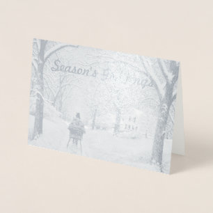 In de Bossen Seizoenskaart Folie Kaarten