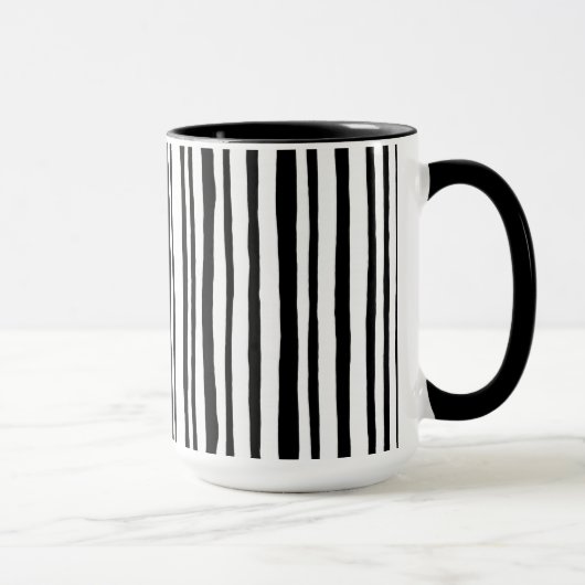 In de Bossen Stripes zwarte RInger-Mok Mok (Rechts)