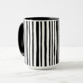 In de Bossen Stripes zwarte RInger-Mok Mok (Voorkant links)