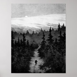 In de Bossen Theodor Kittelsen Poster