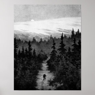 In de Bossen Theodor Kittelsen Poster