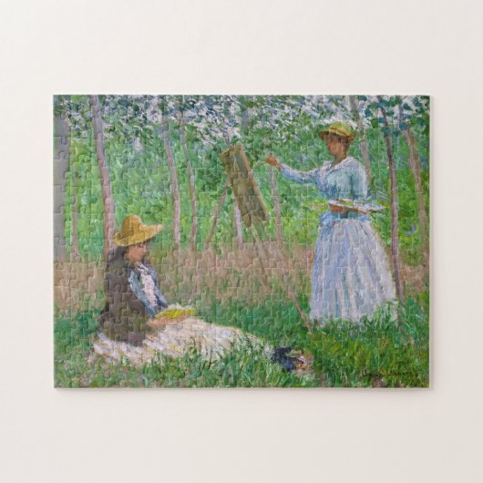 In de Bossen van Giverny Monet Fine Art Legpuzzel (Horizontaal)