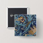 In de Bossen Vierkante Button 5,1 Cm (Voorkant /achterkant)