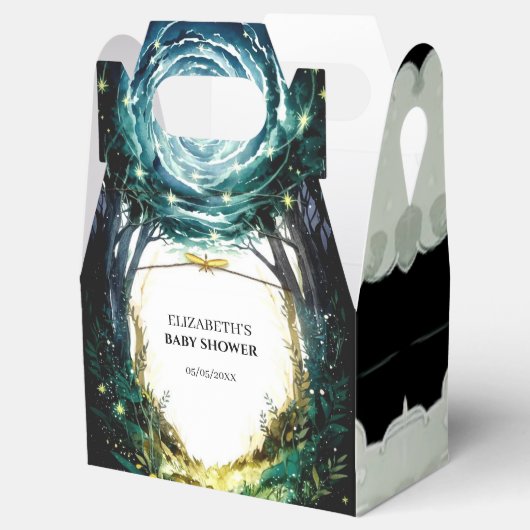 In de Bossen Woodland Baby shower Bedankdoosjes (Geopend)