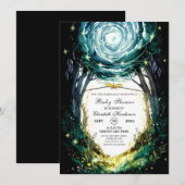 In de Bossen Woodland Baby shower Kaart (Voorkant / Achterkant)