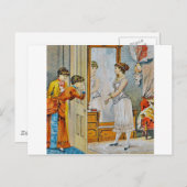 In de boudoir briefkaart (Voorkant / Achterkant)