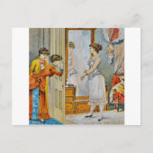 In de boudoir briefkaart (Voorkant)