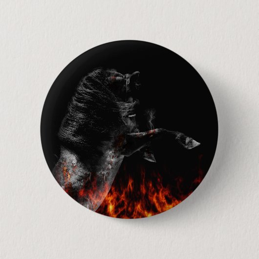 In de brand ronde button 5,7 cm (Voorkant)