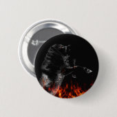 In de brand ronde button 5,7 cm (Voorkant /achterkant)