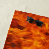 In de brand strandlaken (In situ)