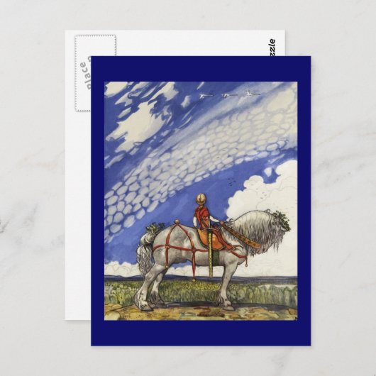 In de brede wereld briefkaart (Voorkant / Achterkant)