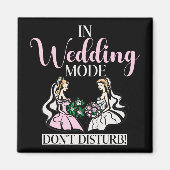 In de bruiloftsmodus niet storen bruid magneet (Voorkant)