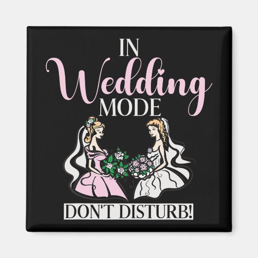 In de bruiloftsmodus niet storen bruid magneet (Voorkant)