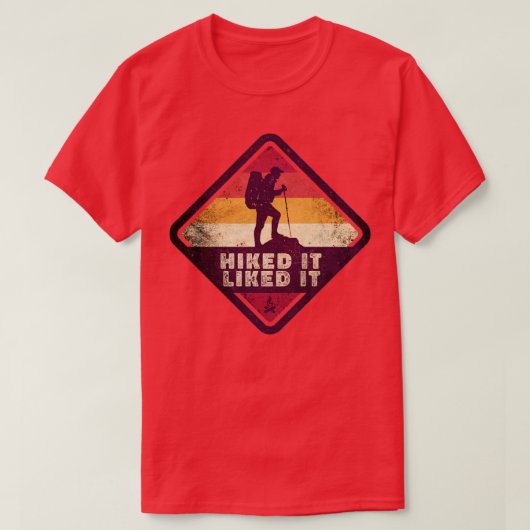 In de buitenlucht hiking het ervan uit. t-shirt (Design voorkant)