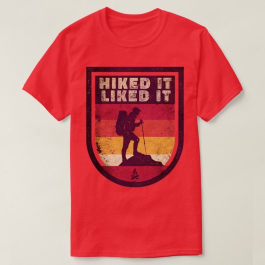 In de buitenlucht verhikde het van een wandelaar5 t-shirt (Design voorkant)