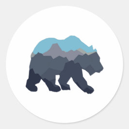 IN DE BUURT VAN BERGMEREN RONDE STICKER