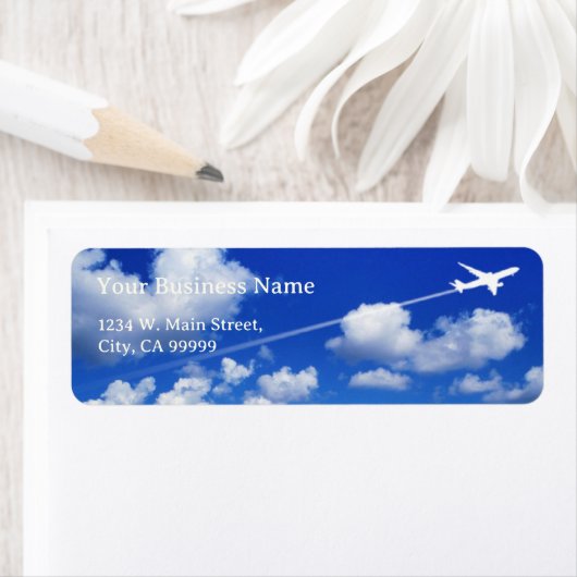 In de buurt van Sky High Altitude Airplane Contrai Etiket (Insitu)