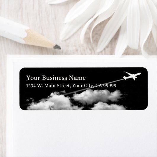 In de buurt van Sky High Altitude Airplane Contrai Etiket (Insitu)