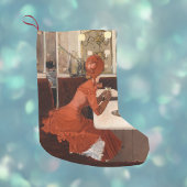 In de Cafe  Paris Scene door Fernand Lungren Kleine Kerstsok