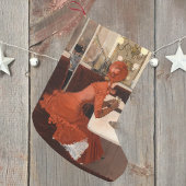 In de Cafe  Paris Scene door Fernand Lungren Kleine Kerstsok