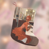 In de Cafe  Paris Scene door Fernand Lungren Kleine Kerstsok