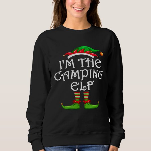 In de Camping Elf Matching Family Group Kerstmis Trui (Voorkant)