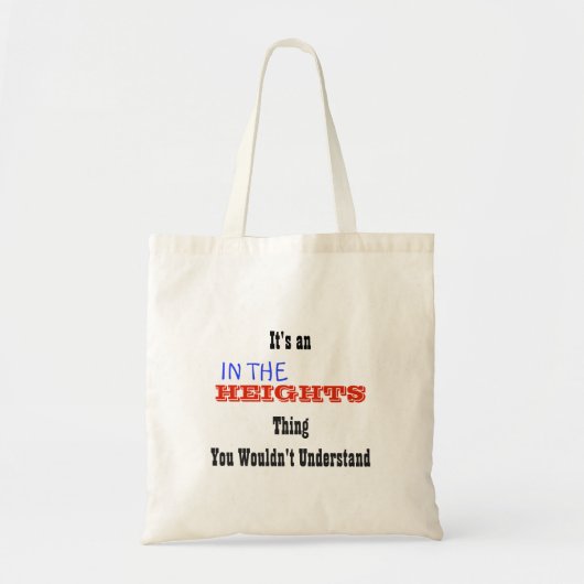 In de Canvas tas Hoogte (Voorkant)