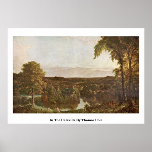 In de Catskills by Thomas Cole Poster (Voorkant)