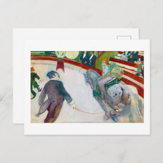 In de Circus, Lautrec Briefkaart (Voorkant / Achterkant)