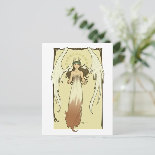 In de Cirkel van het engel-licht Briefkaart (Staand voorkant)