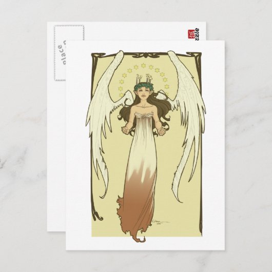 In de Cirkel van het engel-licht Briefkaart (Voorkant / Achterkant)