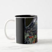 In de cockpit tweekleurige koffiemok (Links)