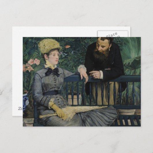 In de Conservatory - Édouard Manet (1879) Briefkaart (Voorkant / Achterkant)
