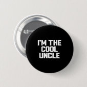 In de coole oom grappig ronde button 5,7 cm (Voorkant /achterkant)