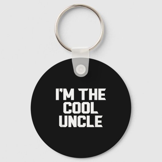In de coole oom grappig sleutelhanger (Voorkant)