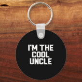 In de coole oom grappig sleutelhanger (Voorkant)