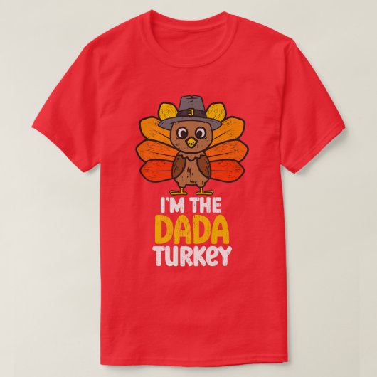 In de Dada Turkey Happy Thanksgiving in het najaar T-shirt (Design voorkant)