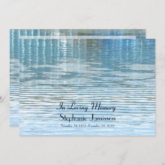 In de Dag van het Geheugen van het Leven Uitnodigi Kaart (Voorkant / Achterkant)