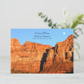 In de Dag van het Geheugen van het Leven Uitnodigi Kaart (Staand voorkant)