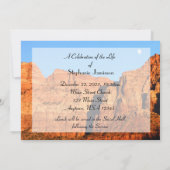 In de Dag van het Geheugen van het Leven Uitnodigi Kaart (Achterkant)