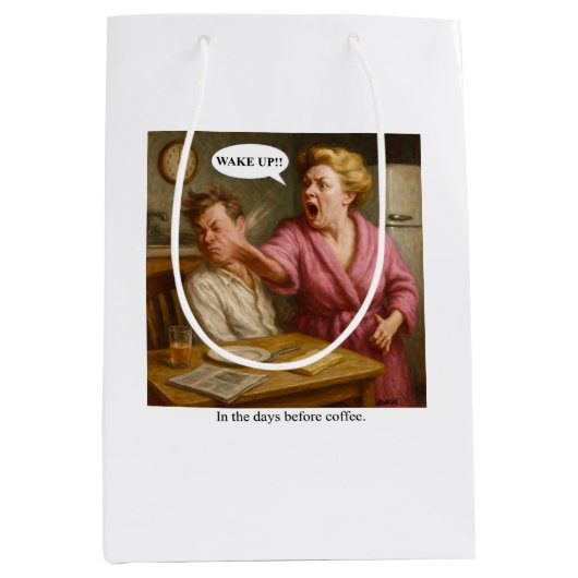 In de dagen voor de koffie. medium cadeauzakje (Voorkant)