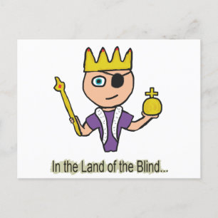 in de deelstaat Blinden Briefkaart