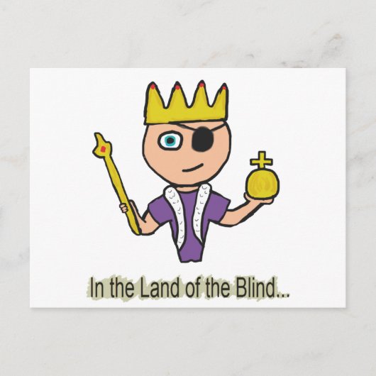 in de deelstaat Blinden Briefkaart (Voorkant)