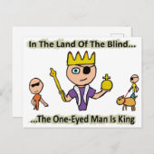 in de deelstaat Blinden Briefkaart (Voorkant / Achterkant)