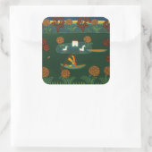 In de deelstaat Constable 2007 Vierkante Sticker (Tas)