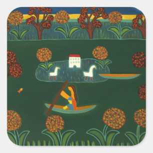 In de deelstaat Constable 2007 Vierkante Sticker