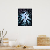 In de Deep, Dark Wood Poster Print Wall Art (Keuken)